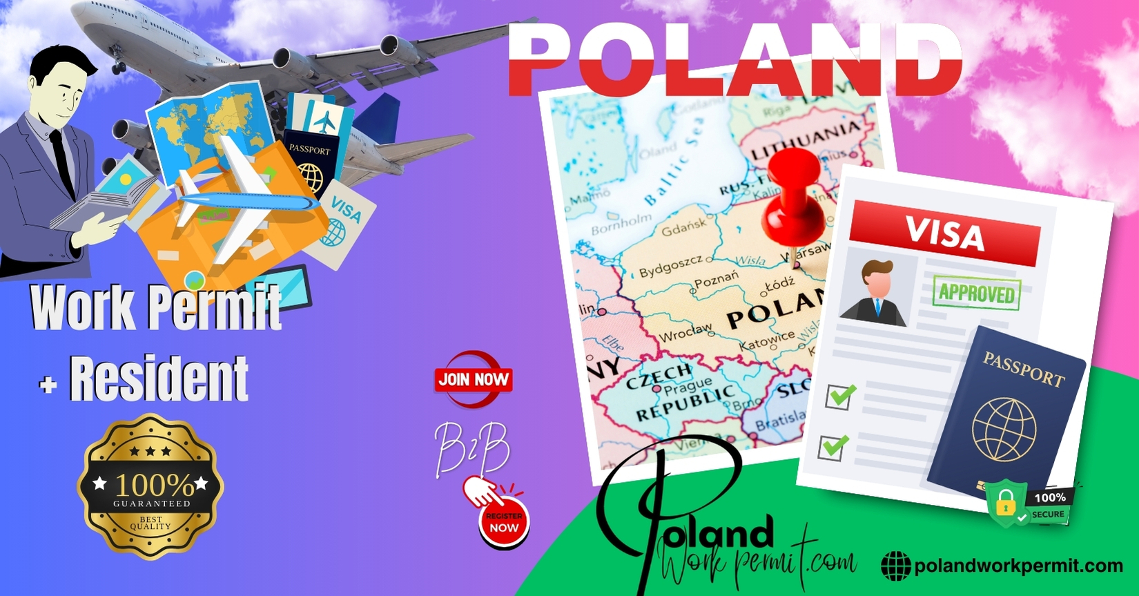 How to Apply for a Work Permit, Student Visa, Business Visa, Investor Visa, and Resident Card Visa from Bahrain to Poland?